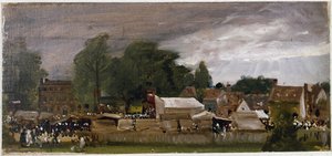 イースト・ベルグホルトの村祭り（油彩・キャンバス 作： John Constable