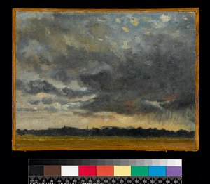 ハムステッドで、ハローに向かって、1837年以前 作： John Constable
