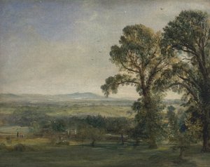バードン・ヒル、コレオトン・ホール、1823年頃。 作： John Constable