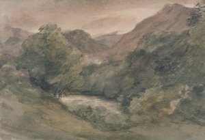 Borrowdale、晴れた日の夜、10月1日 作： John Constable