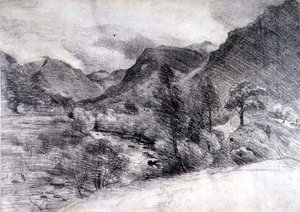 Borrowdale, Morning, c.1806 (pencil drawing on paper)