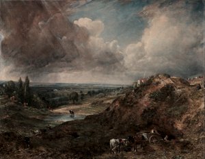 ブランチ ヒル ポンド、ハムステッド 作： John Constable