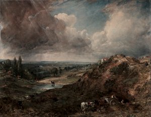 ブランチヒルポンド、ハムステッド、1828年。 作： John Constable