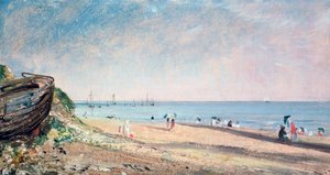 「ブライトン ビーチ」、19 世紀 作： John Constable