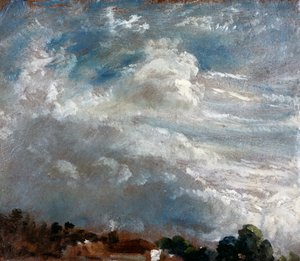 クラウド・スタディ木々の水平線 作： John Constable