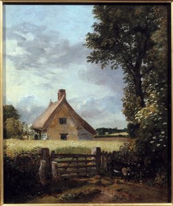 小麦畑の中のコテージジョン・コンスタブル（1776-1837）の絵画 作： John Constable