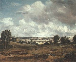 イースト・バーグホルトからのデダム・ヴェイル（油彩・キャンバス） 作： John Constable