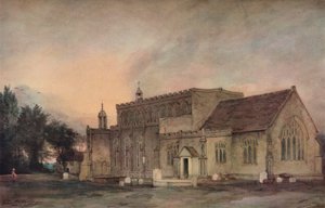 1811年、南東からの東バーホルト教会 作： John Constable