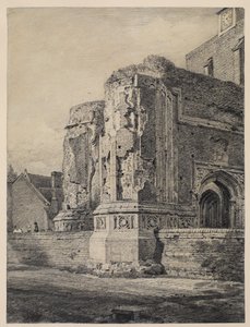 イーストベルグホルト教会、南西部、1815〜17年頃 作： John Constable