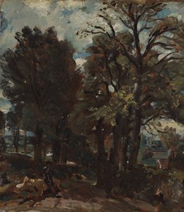 フェン レーン、イースト バーホルト 作： John Constable