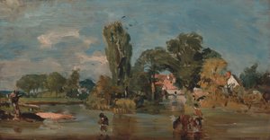 フラットフォード・ミルは1810年から1811年の間に作られました。 作： John Constable