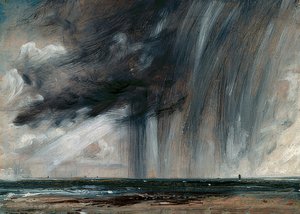 海の雷雨。 1824-26年頃 作： John Constable