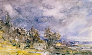 ウェルウォーク近くのハムステッドヒース、1834 作： John Constable