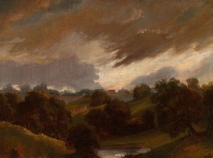 ハムステッド、嵐の空 作： John Constable