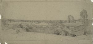 ランガムから見たデダム ベールの風景 作： John Constable