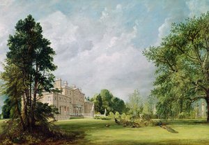 マルバーンホール、ウォリックシャー、1821年 作： John Constable
