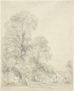 1835年7月18日、チチェスター近郊のモードリン 作： John Constable