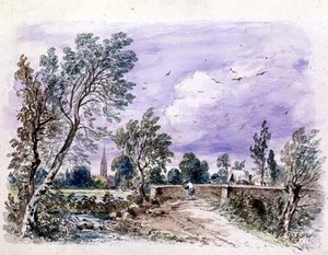 ミルフォード・ブリッジ 作： John Constable