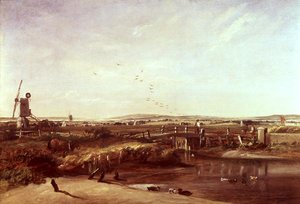 ミストレー、ストアーの谷（油彩・キャンバス 作： John Constable