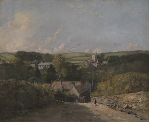 オスミントン村、1816 年から 1817 年。 作： John Constable