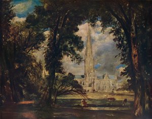 ソールズベリー大聖堂、c1823 作： John Constable