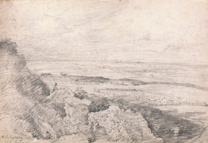 Planície de Salisbury de Old Sarum 作： John Constable
