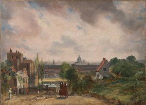 サー リチャード スティールズ コテージ、ハムステッド 作： John Constable