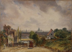 リチャードスティール卿のコテージ、ハムステッド 作： John Constable
