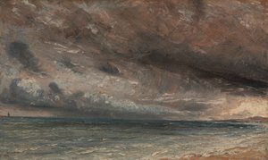 嵐の海、ブライトン 作： John Constable