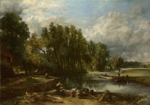 ストラットフォードミル、1820年 作： John Constable