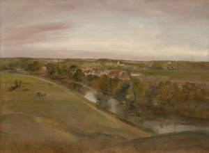 クームスのストラットフォードセントメアリー、1800年頃 作： John Constable