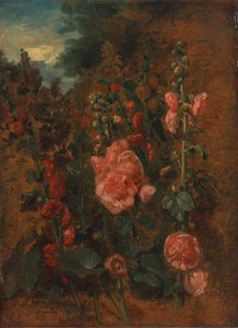 ホリーホックの研究 1826年頃 作： John Constable