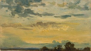 夏の日没 19世紀初頭 作： John Constable