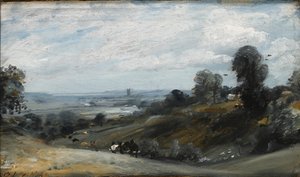 ランガムから見たデダムの谷（1812年 作： John Constable