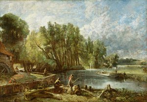 若いウォルトニア人-ストラットフォードミル、c.1819-25 作： John Constable