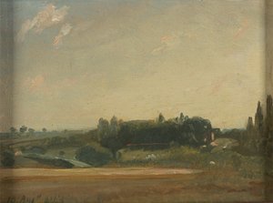東ベルグホルトの牧師館への眺め 作： John Constable