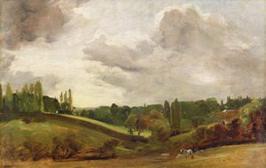 イーストバーグホルトの眺め、1813年頃（キャンバスに油彩） 作： John Constable