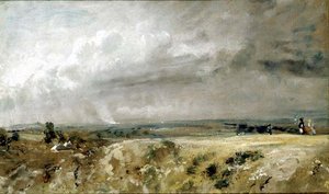 ハムステッドヒースの眺め（油彩・キャンバス） 作： John Constable
