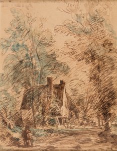 ウォーター・レーン、ストラトフォード・セントメアリー 作： John Constable