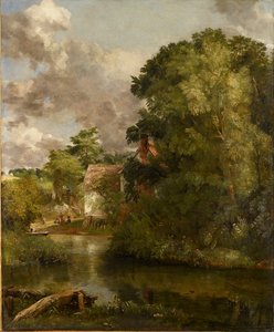 Stour The Valley Farmのウィリー・ロットの家、c1816-1818 作： John Constable