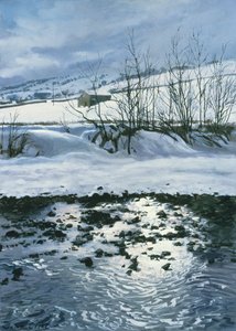 1996年のCombescarの下の納屋（ガッシュ） 作： John Cooke
