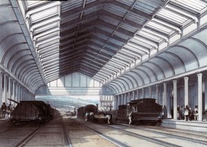バースステーション、サマセット、1846 作： John Cooke Bourne