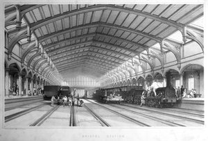 ブリストル駅、1846