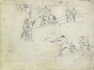 Construction of the London and Birmingham Railway, c.1835 (pencil on paper; composite sketch)   1463171   ja       japanese Successfully Translated  Original: Pheasants, Rock and Flowers (ink & colour on silk) Translat: Pheasants, Rock and Flowers (ink & c 作： John Cooke Bourne