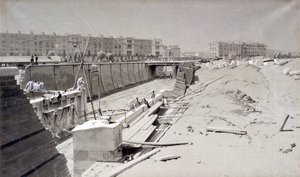 ハムデンステッドロードブリッジ、1836年8月11日、カムデン側から（紙にペンとインクで洗って）