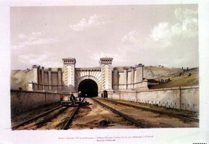 プリムローズ・ヒル・トンネル、アーティストによる刻印 作： John Cooke Bourne
