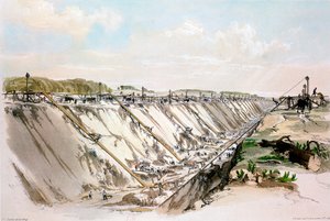 トリングカッティング、ロンドン＆バーミンガム鉄道、1837年6月17日1839 作： John Cooke Bourne