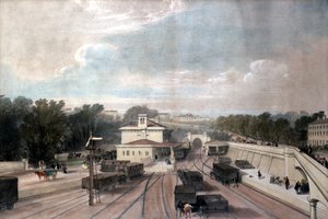 タンブリッジウェルズ駅、ケント、1840年代頃 作： John Cooke Bourne