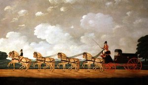 陛下のフォーゴンと8つのローンスのチームが道を歩む 作： John Cordrey