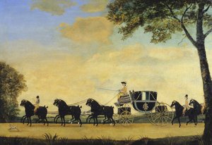 バース侯爵の馬車（油彩・キャンバス